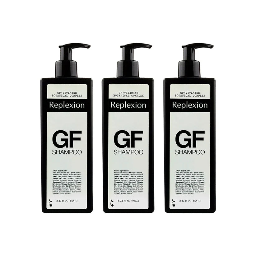 GF SHAMPOO 3 X 250ML. ANTI-HAIR LOSS, HAIR  THICKENING